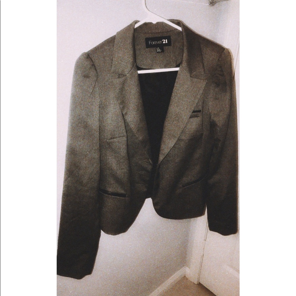 Grey/gray Blazer